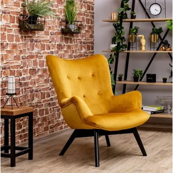 Křeslo Křeslo ušák MAXIM hořčicová