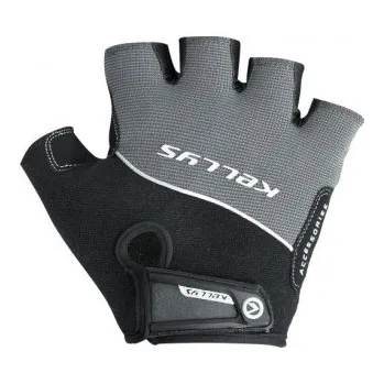Cyklistické rukavice Kellys Rukavice Race grey Černá XS