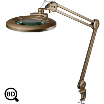 Lupa Zlatá stmívatelná LED lampa s lupou IB-150, průměr 150mm, 8D