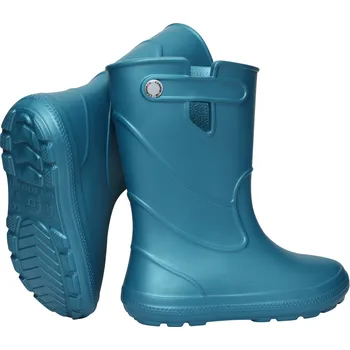 Chlapecké holínky Holínky gumáky Camminare Junior metallic kovově modré petrolejové velikost: 30/31