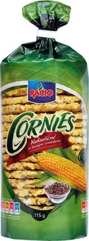 Trvanlivě pečivo Racio Cornies Kukuřičné se lněným semínkem 115 g