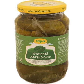 konzervovaná zelenina RAPA Bzenecké okurky 6-9 cm 680 g