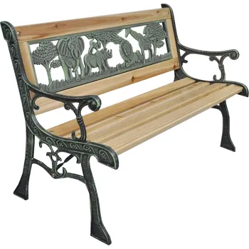 Zahradní lavice Zahradní 1-sed, černá/přírodní, NADAZA