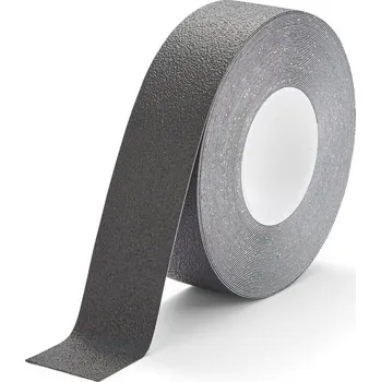 Lepicí páska Černá plastová voděodolná protiskluzová páska FLOMA Super Resilient - 18,3 m x 2,5 cm a tloušťka 1,3 mm