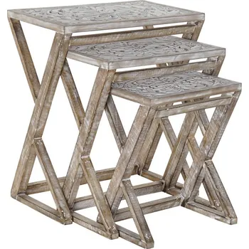 Konferenční stolek Sada 3ks stolků "MANGO" 60x38x70cm