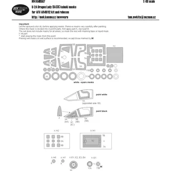 Plastikový model 1/48 Mask U-2A Dragon Lady BASIC (AFV AR48112)