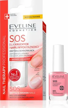 Výživa nehtů EVELINE COSMETICS SOS Brittle & Broken Nails multivitaminový kondicionér s vápníkem 12 ml