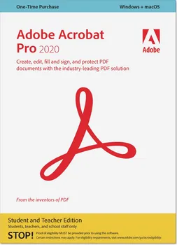Adobe Acrobat Pro Student&Teacher 2020 ENG