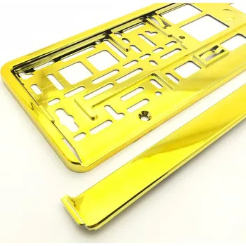 Držák SPZ DEXOLL Podložka pod ŠPZ-os. auto - 1ks Zlatá metalíza