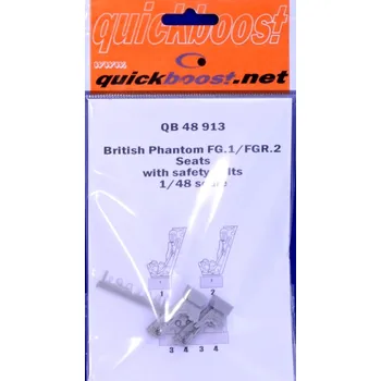 Plastikový model 1/48 British Phantom FG.1/FGR.2 seats w/ saf.belts