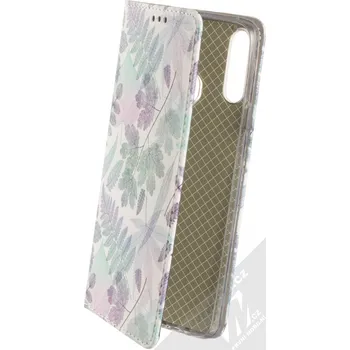 Pouzdro na mobilní telefon 1Mcz Trendy Book Měňavé listí 2 flipové pouzdro pro Samsung Galaxy A20s bílá (white)
