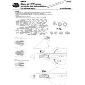 Plastikový model 1/72 Mask E.E.Lightning F.2A/F.6 EXPERT (AIRFIX)