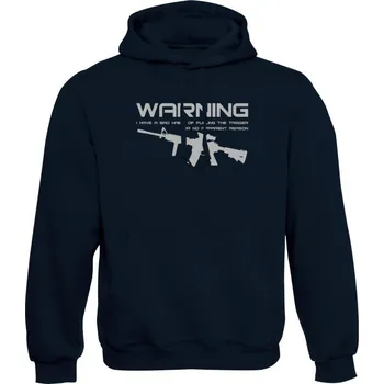 Pánská mikina Mikina s kapucí BAD HABIT M4 - námořní modrá