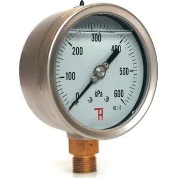 Barometr Manometr 0-160 bar G1/2. DN100 SV GLY THERMIS manometr otřesuvzdorný, průměr 100mm, s glycerinem, spodní přípoj