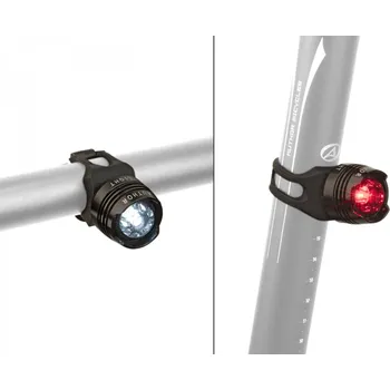 Cyklosvítilna Author Spark AL W & R sada Black