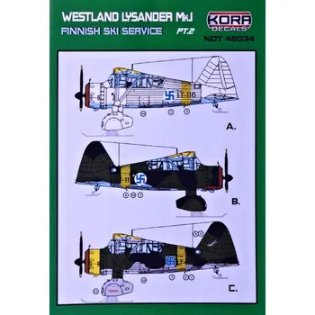 Plastikový model 1/48 Decals W.Lysander Mk.I Finnish Service Part 2