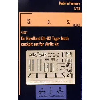 Plastikový model 1/48 DH-82 Tiger Moth - cockpit PE set (AIRFIX)