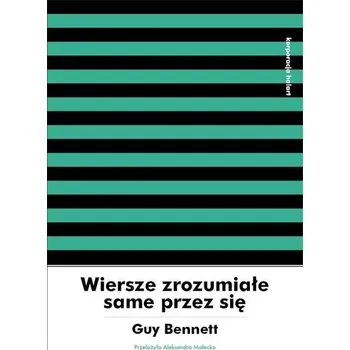 Cizojazyčná kniha Wiersze zrozumiałe same przez się - Guy Bennett