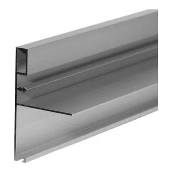 Nábytkové kování CINETTO úchytková lišta široká k zafrézování 2600 mm hliník stříbrný elox