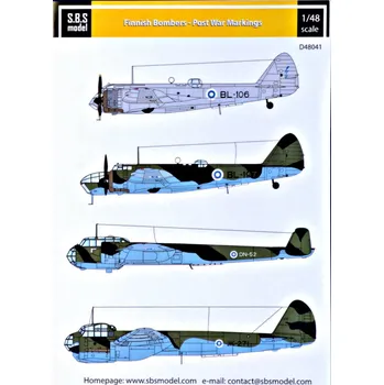 Plastikový model 1/48 Decal Finnish Bombers - Post War Markings