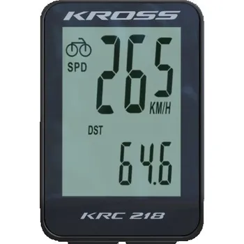Tachometr cyklopočítač Kross KRC 218 black drátový