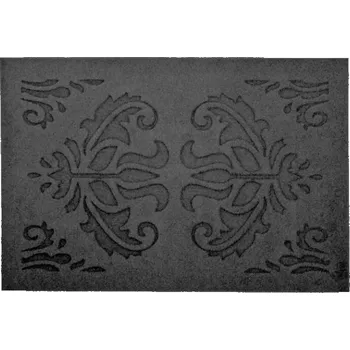 Rohožka Gumová rohožka před dveře s ornamentem šedá