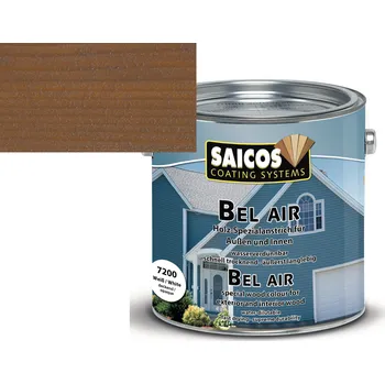 Lak na dřevo Saicos BelAir vodou ředitelný olejový nátěr - ořech transparentní 7298; 0,125L