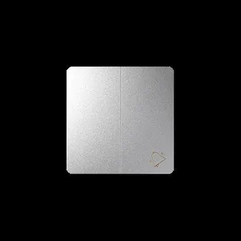 vypínač SIMON 82 82027-93 kryt dvojitý pro spínače a tlačítka, hliník