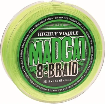 Rybářská šňůra MADCAT - Pletená šňůra 8 - braid 270 m / 300yd / 0,40 mm