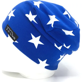 Čepice Drexiss čepka STARS BLUE Dětská (vel.1) obvod 38-43cm