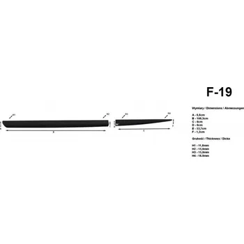 Lišta karosérie Ochranné lišty dveří LDF19