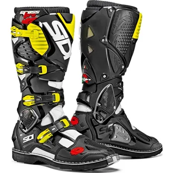 Moto obuv SIDI boty CROSSFIRE 3 white/black/yellow fluo - 49