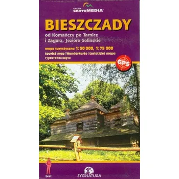 Bieszczady od Komańczy po Tarnicę, Jezioro Solińskie Mapa turystyczna 1: 50 000