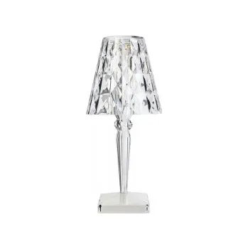 Lampička Big Battery transparentní s elektrickým kabelem