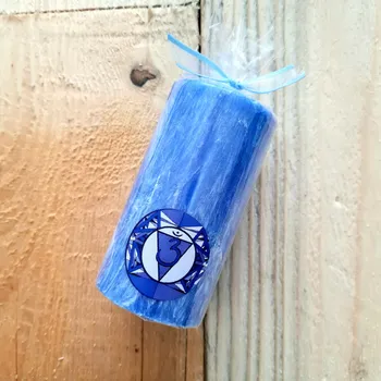 Svíčka Supeko čakrová svíčka tmavě modrá Adžňá 5x9 cm