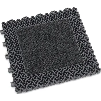 Rohožka Šedá plastová textilní zátěžová vstupní rohož Modular 9900 - Aqua 85 (Bfl-S1) - 30 x 30 x 2,19 cm