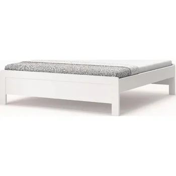 Postel BMB Postel Karlo s nízkým čelem oblá - imitace dřeva Dekor: Bílá, Rozměr: 90 x 200 cm