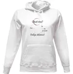 Dámská mikina s kapucí s potiskem Chceš víno?! dámské