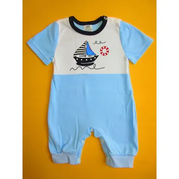 Arex, ČR Dvoubarevný letní overal s potiskem Barva: světlemodrá, Velikost: 74