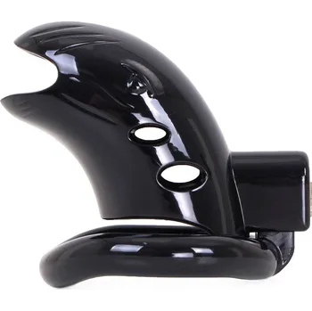 Pás cudnosti Kiotos Plastic Chastity Cage Black