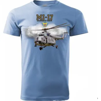 Pánské tričko STRIKER Tričko Vrtulník MI-17 Barva: Modrá, Velikost: XXL