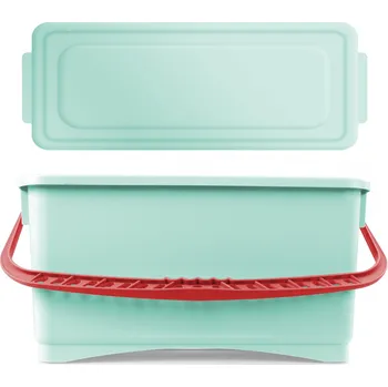 kbelík Hermeticky uzavřený antibakteriální BCS kbelík 20 l - červená rukojeť