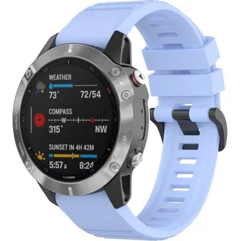 eses Sportovní silikonový řemínek pro Garmin - Světle fialový, QuickFit 22 mm