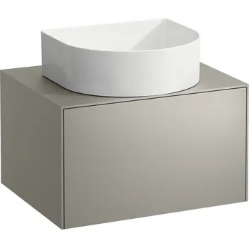 Koupelnový nábytek Sonar - skříňka 58x45 pod umyvadlovou mísu, 1 výřez, 1 zásuvka, bílá matná H4054010341701