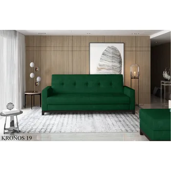 Pohovka ELTAP Rozkládací pohovka SELENE zelená, ořech