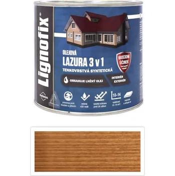 barva a nátěr na dřevo Stachema Lignofix lazura 3v1 2,2 l