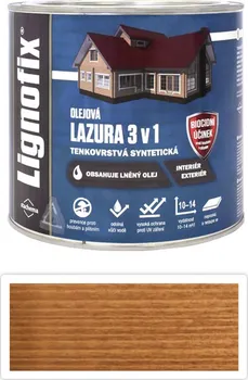 Lak na dřevo Stachema Lignofix lazura 3v1 2,2 l