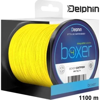 Delphin BOXER 4 pletená šňůra fluo žlutá 1100 m průměr: 0,40 mm
