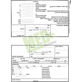 Krevní obraz - velký, 100 ks v balení