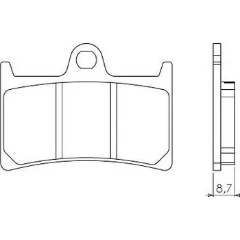 Brzdový komplet Brenta FT3094 přední organické brzdové destičky na motorku YAMAHA FZR 400 RR - SP rok 91-94